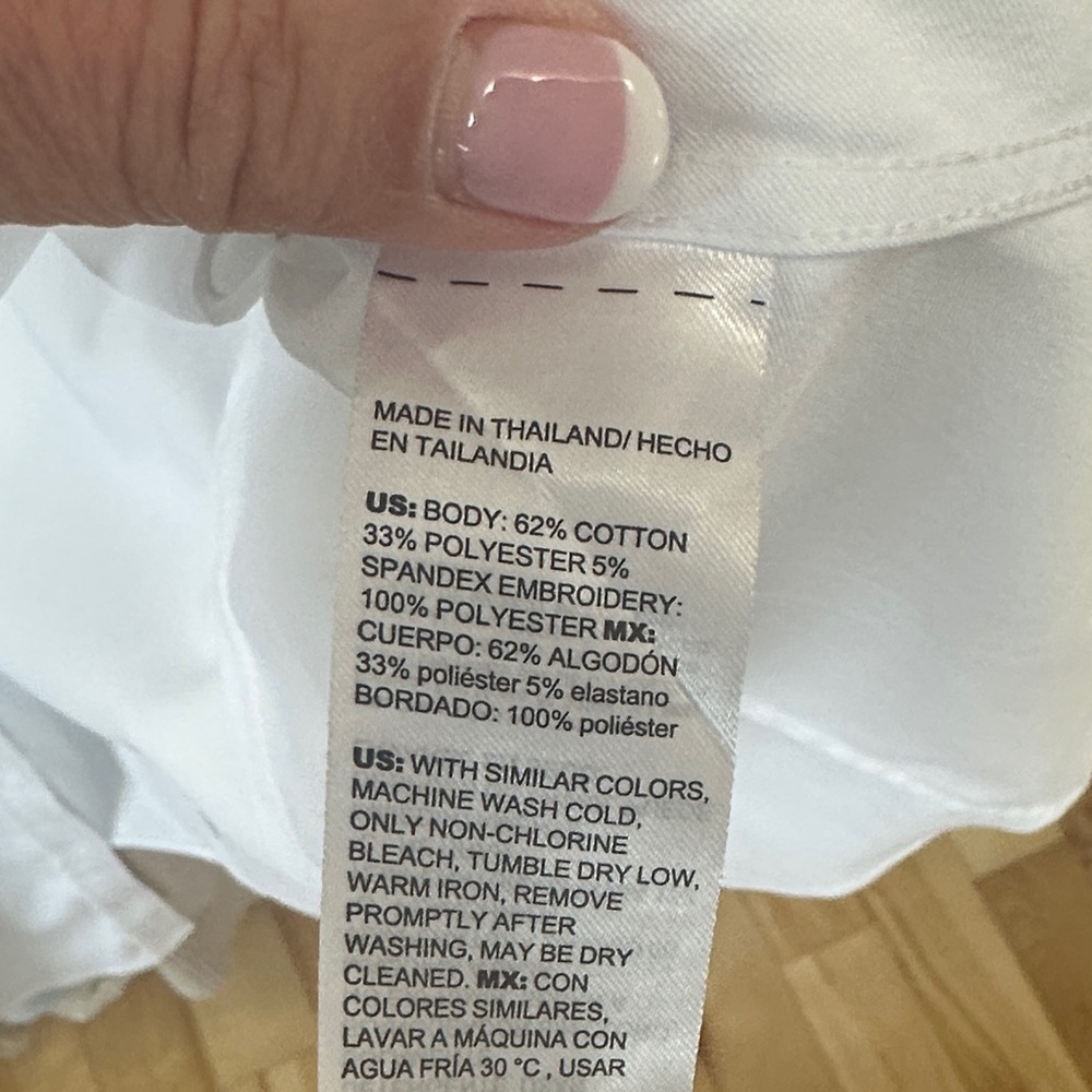 Chico's White Button-Up Shirt for Women - Picture 3 of 3